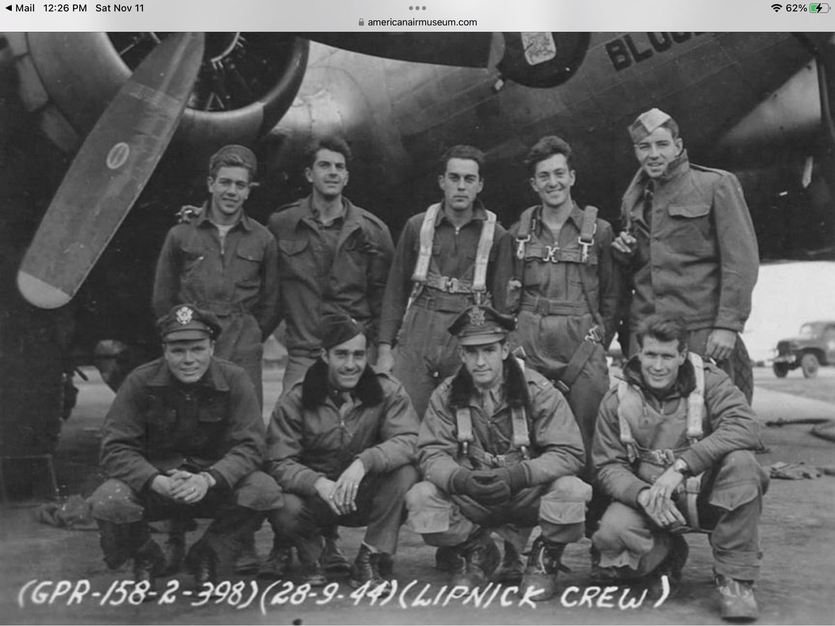 SueSeattle8's tweet photo. @DrHelenFry Yes, my father.  Here he is with his bomber crew.  That’s him in the bottom row on the left. https://t.co/pcBR0d5t10