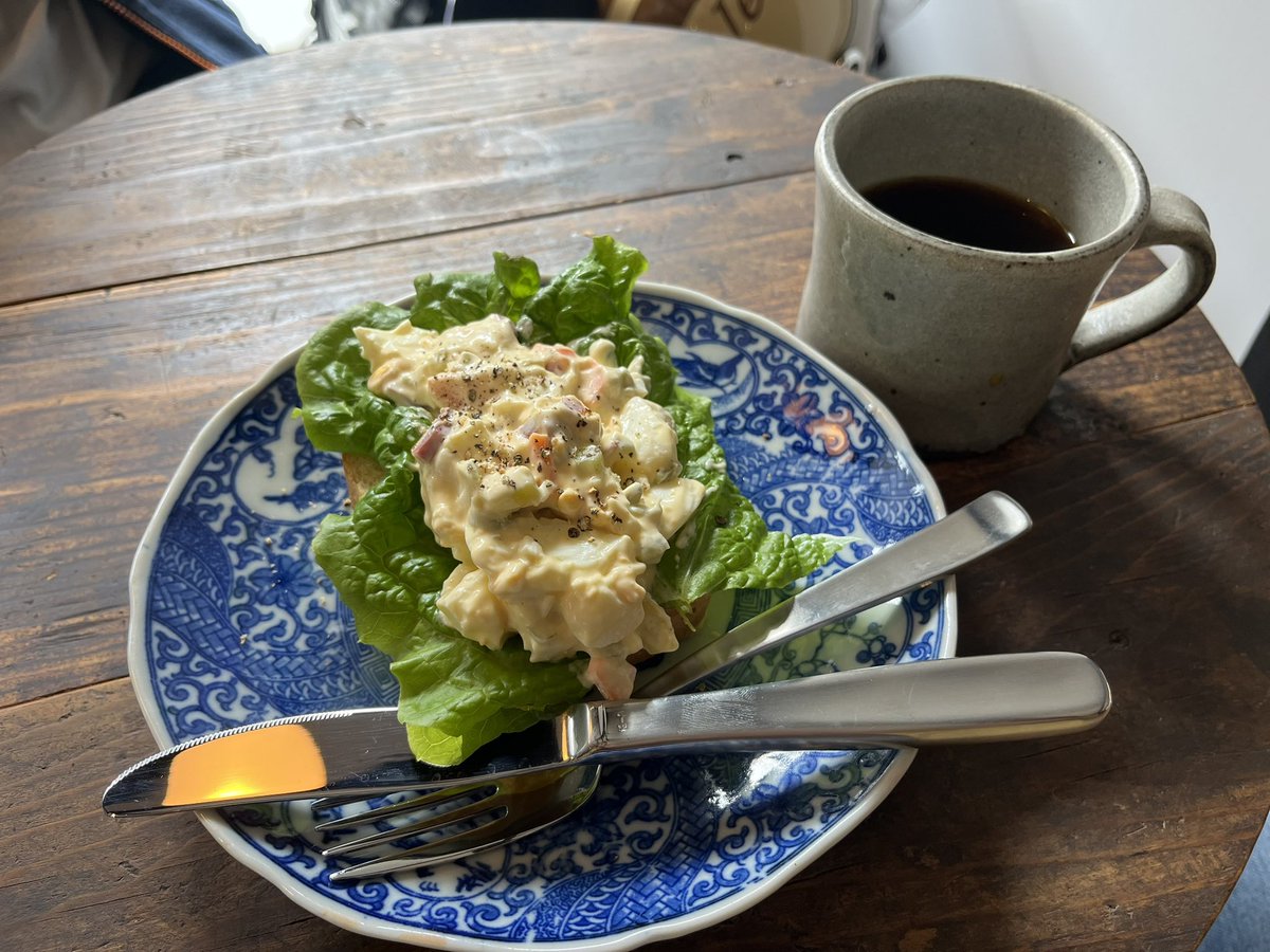 yoko19961's tweet photo. 朝食後は、kadoya (カフェ)でのコーヒー。とても美味かった！
※妻は小倉トースト。写真撮りますれました💦 https://t.co/pcg2diSRC1