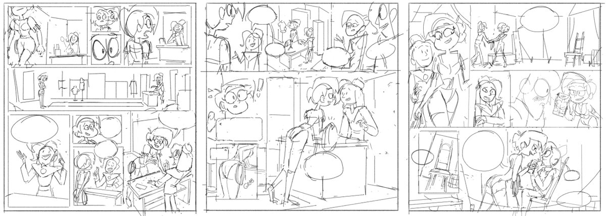 TrishaPickle's tweet photo. It took me a long time to figure out how these two would interact, but this is my plan for pages 27-29 https://t.co/vu4JmYtqEZ