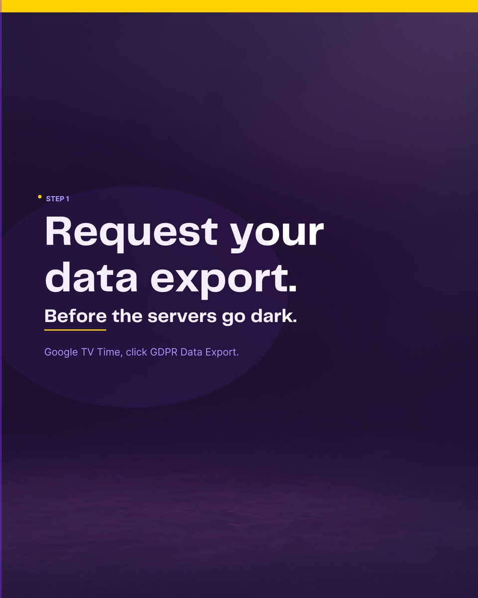 PreonTV's tweet photo. TV Time's servers are shutting down on July 15th. Don't let years of watch history disappear! Export your data today and import it directly into PreonTV to pick up right where you left off. Plus, unlock daily trivia, interactive games, and live IRL prize competitions. 📺🍿

#PreonTV #TVTime #WatchHistory #StreamingCommunity #TechUpdate