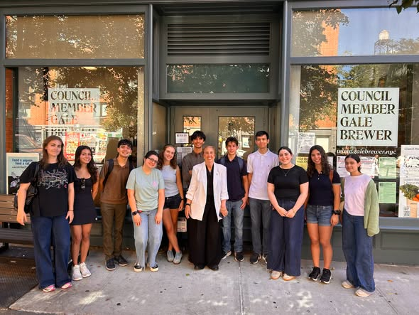 galeabrewer's tweet photo. @galeabrewer This week, led by two of my fabulous summer interns, Phoebe Adler and Miranda Ewing (from Middlebury College and University of Virginia, respectively), my staff and interns emBARKed on our 2026 West Side Tree Bed Survey! H/T to Sam Bishop at Trees New York for his assistance in creating this survey. We have made terrific progress so far - 800+ tree beds surveyed, over 30 of which were empty! Stay tuned for updates and results in the coming weeks. @TreesNewYork @middcampus @UVA