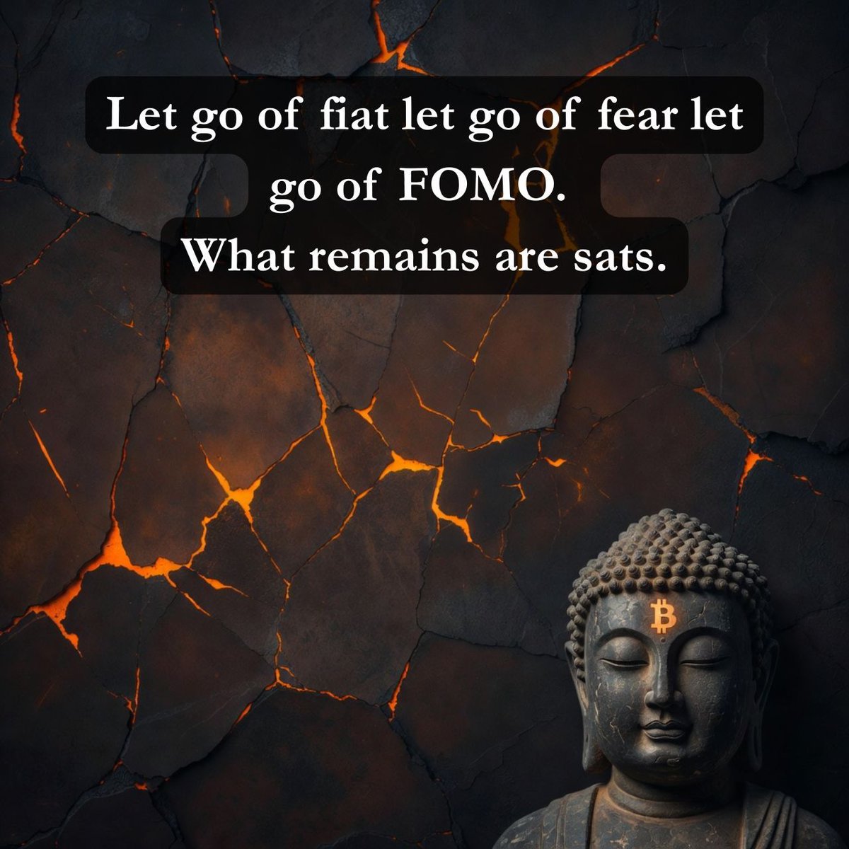 BTCBrainFood's tweet photo. βLet go of fiat, let go of fear, let go of FOMO. What remains are sats.β
The Bitcoin Buddha has spoken. π§
#bitcoin #bitcoinbrainfood #bitcoinbuddha #btc #hodl #soundmoney #bitcoinforbeginners #cryptocurrency #stacksats https://t.co/d6XZ5sToza