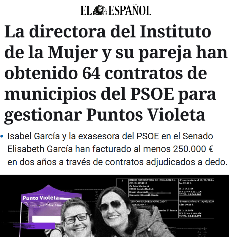CCivicaCatalana's tweet photo. Les importan un bledo las mujeres.

Las mujeres son solo la excusa para montar chiringuitos y llenarse los bolsillos. https://t.co/3AU4Gg5VB3