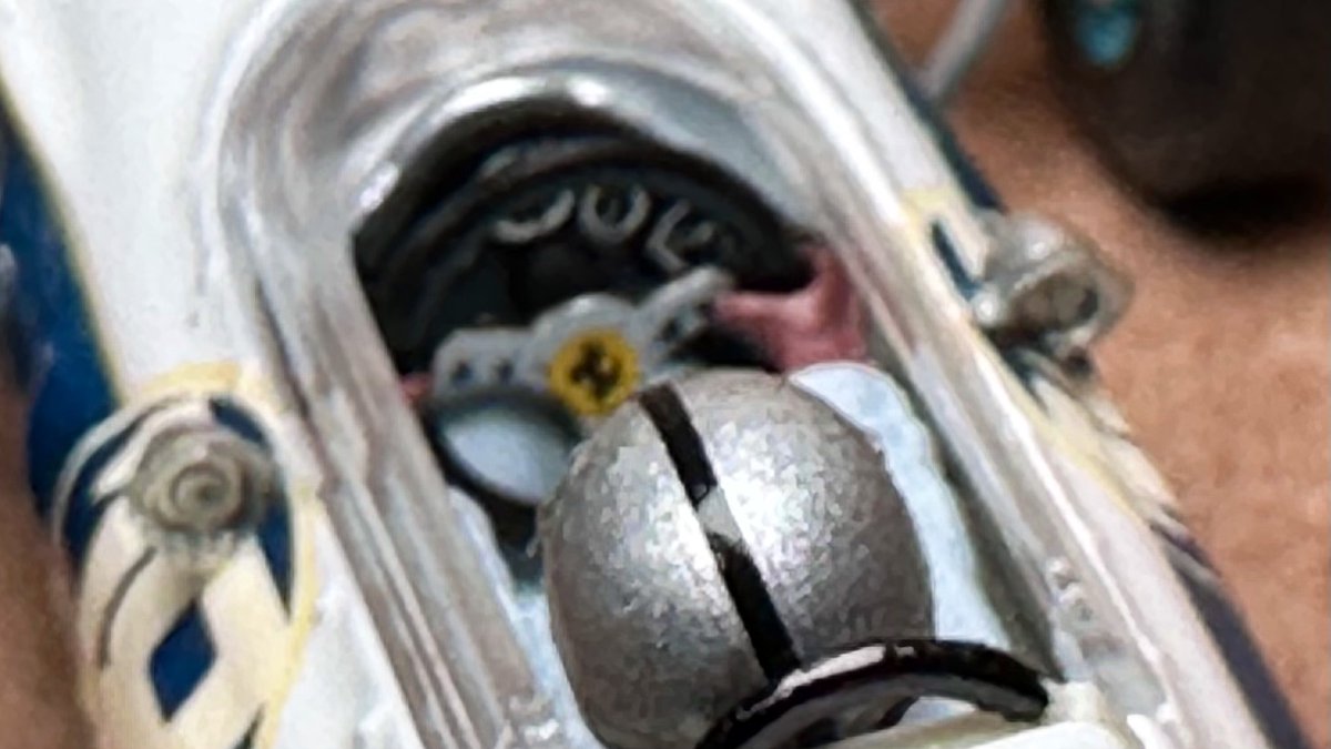 chacho_lml's tweet photo. Para recordar a Pedro Rodríguez, a 55 años de su muerte, el Ferrari 158 de 1964. Con él corrió el GP de Mexico y quedó P9. El único Ferrari que ha corrido en ese esquema blanco y azul de NART. Modelo BRUMM 1:43. https://t.co/7FczlCNWNY