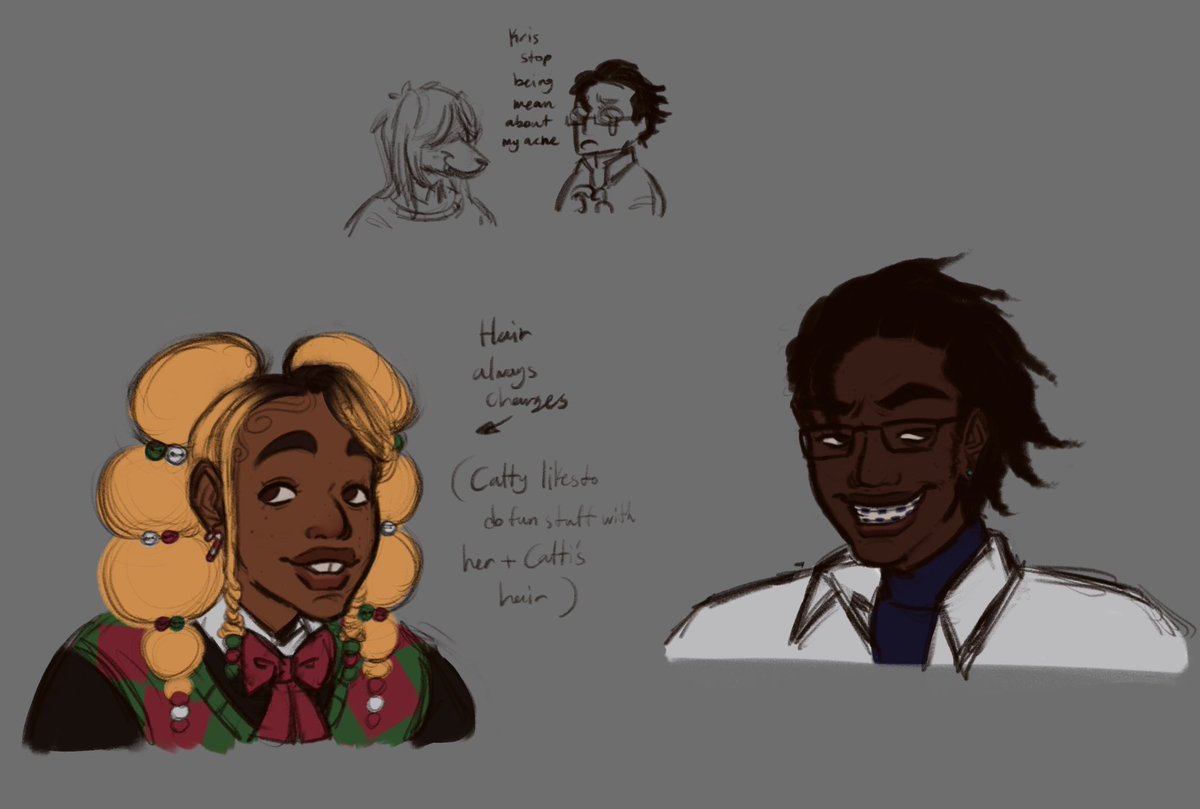 hulltry's tweet photo. Hello look at my humanslop ft. Berdly and Noelle (and bonus Kris???) https://t.co/iEtZrLe6oQ