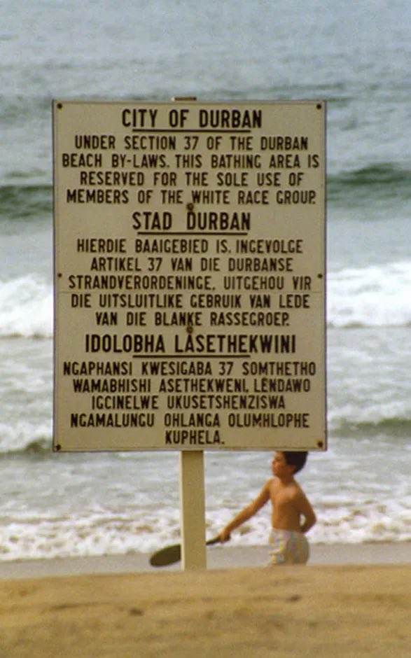 CalimanoChris's tweet photo. That’s crazy. Here’s a sign from Apartheid South Africa that also includes 3 languages. https://t.co/YTw0JkWwuY