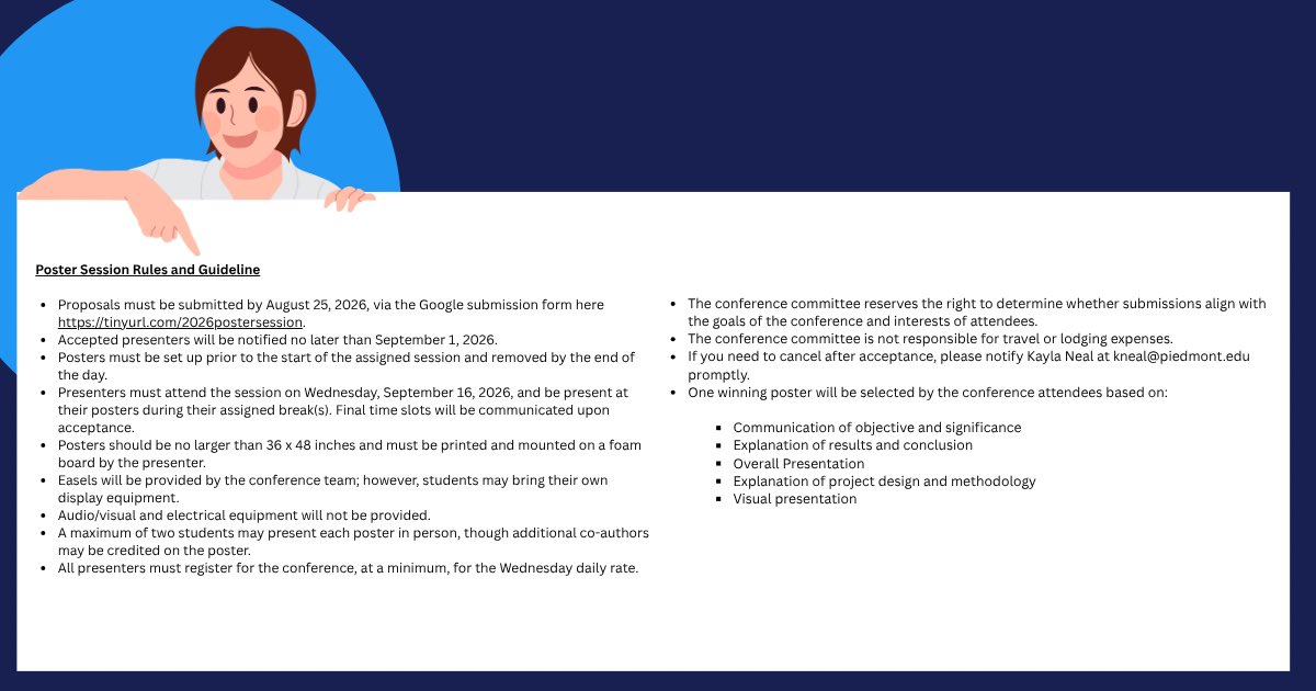 NCIAI's tweet photo. Calling all students!
We’re excited to host a Student Poster Session at this year’s #2026regionaliai Conference.
Submission Deadline: August 25, 2026.
📄 Check out the submission guidelines
🔗 Poster Submission Link: https://t.co/JSfozfe4kj
#ForensicScience #StudentResearch https://t.co/VuMhpCqOpd