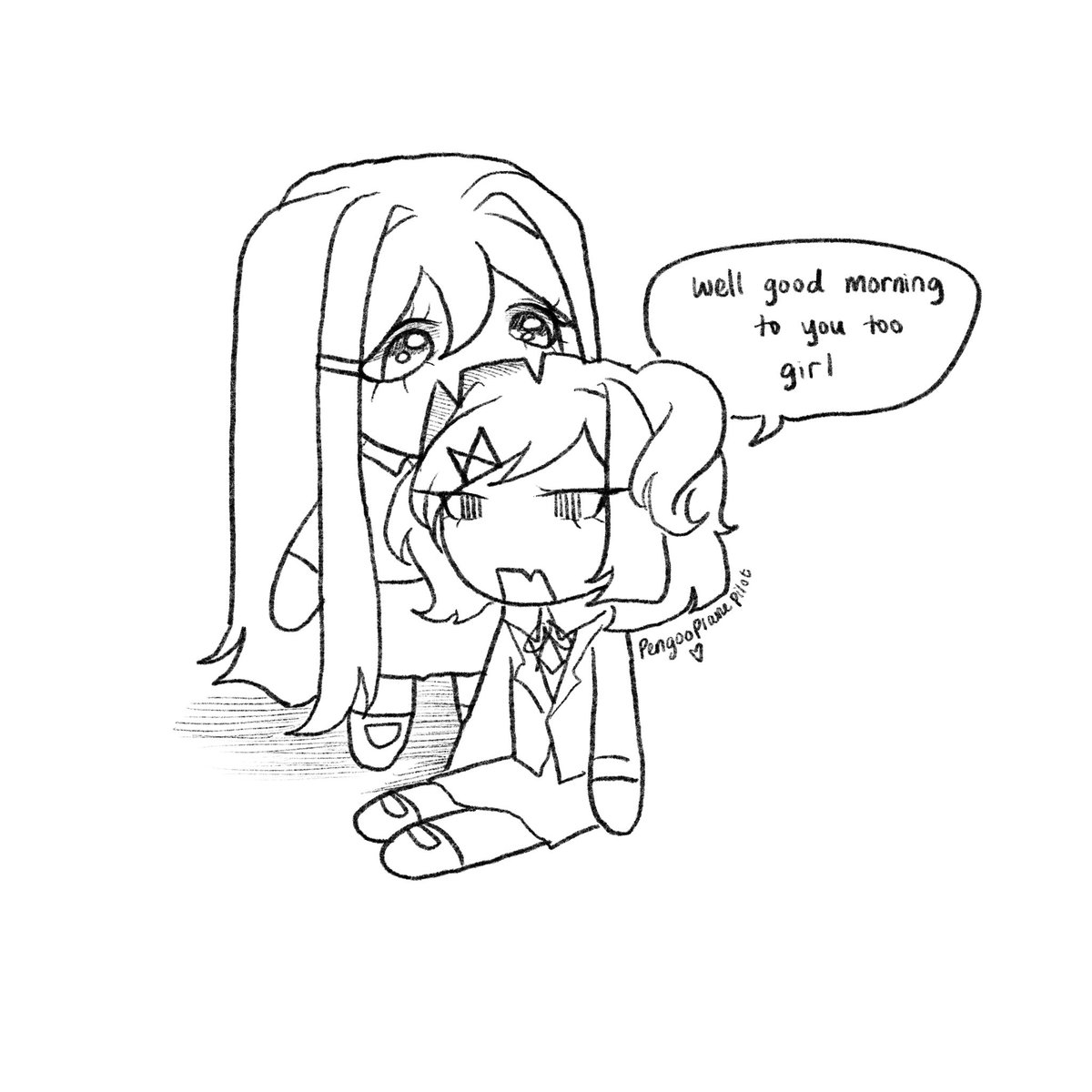 PengooPilot's tweet photo. #ddlc #DokiDokiLiteratureClub #ddlcyuri #natsuki #natsuri https://t.co/9GRcQnMGfZ