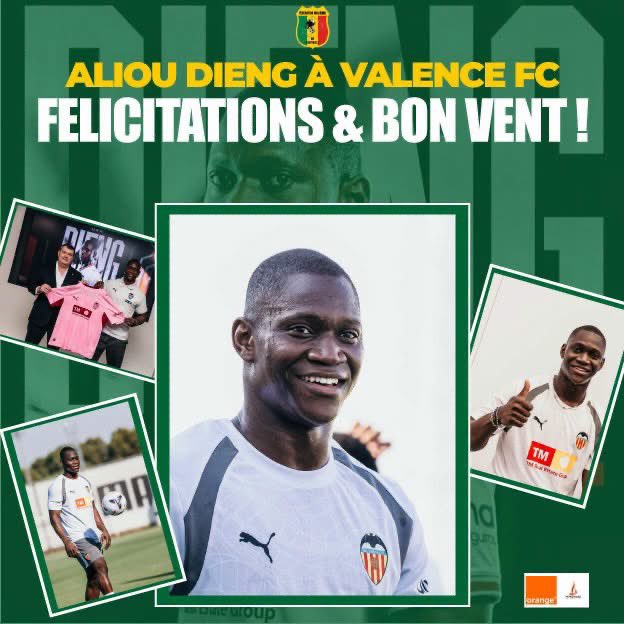 femafoot's tweet photo. Toutes nos félicitations au milieu de terrain international malien, Aliou Dieng, qui vient de s’engager pour deux (2) saisons avec @valenciacf en @LaLiga (première division espagnole). 

Nous lui souhaitons bon vent ! https://t.co/fxbzqMy3T2