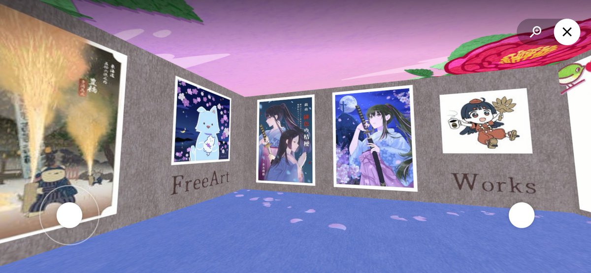 9purples's tweet photo. まつりさんのブースを見てきました😊
最新作は、るつ（@prudence68daisy）さんの戯曲「緋色の桔梗」のイラストをはじめ、イベント用うちわにデザインされた小天狗ちゃんなど、まつりさんの活動内容が一度に楽しめ、作品に癒されました😌
ブースも花で装飾されたとても素敵な空間でした✨ https://t.co/HxwsxoeGYa