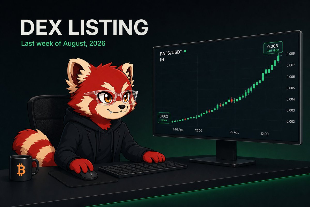 patoshimeme's tweet photo. 🚀 $PATOSHI IS GETTING LISTED — THE DATE IS SET!

📢 The moment we've all been waiting for is here! $PATOSHI is about to be listed, and our official date is now confirmed.

📅 In the last week of August 2026, we officially begin our listing journey on DEX!

A major priority awaits our DAO members. Don't forget to claim your spot! Stay tuned for Patoshi's updates — we'll write this story together.

🌐 https://t.co/F2bOCPL9U2

#Patoshi #PATOSHI #Solana #MemeCoin #DEXListing #Crypto #Airdrop #RedPanda #DAO