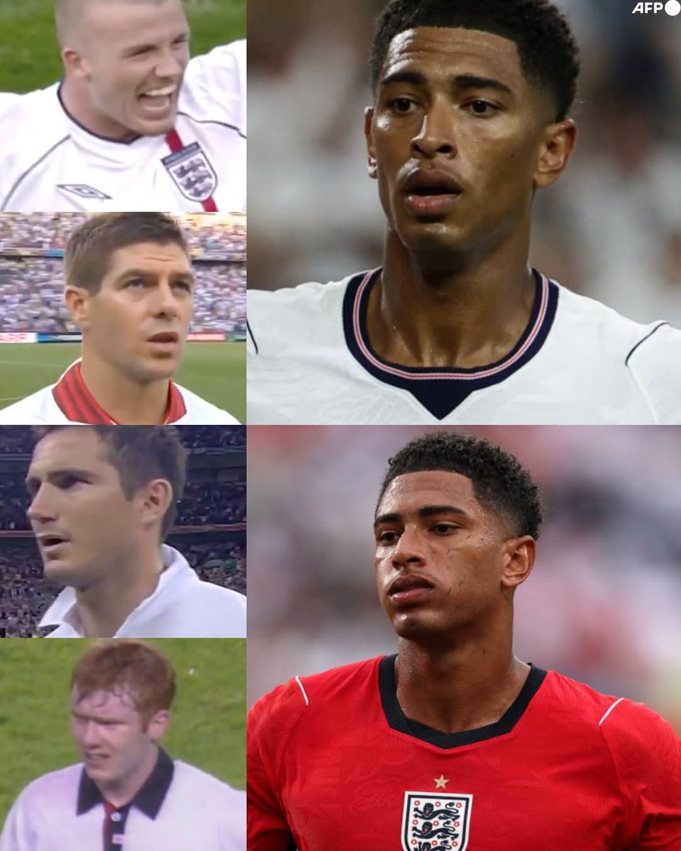 InvictosSomos's tweet photo. Jude Bellingham está firmando la Copa del Mundo que ídolos como Steven Gerrard, Frank Lampard, David Beckham y Paul Scholes hubieran querido tener. Y lo está logrando con apenas 23 años de edad. Destinado a ser el MEJOR MEDIOCAMPISTA INGLÉS DE LA HISTORIA. El todoterreno que está liderando a Inglaterra en el torneo más importante que existe. FÚTBOL ARTE.
