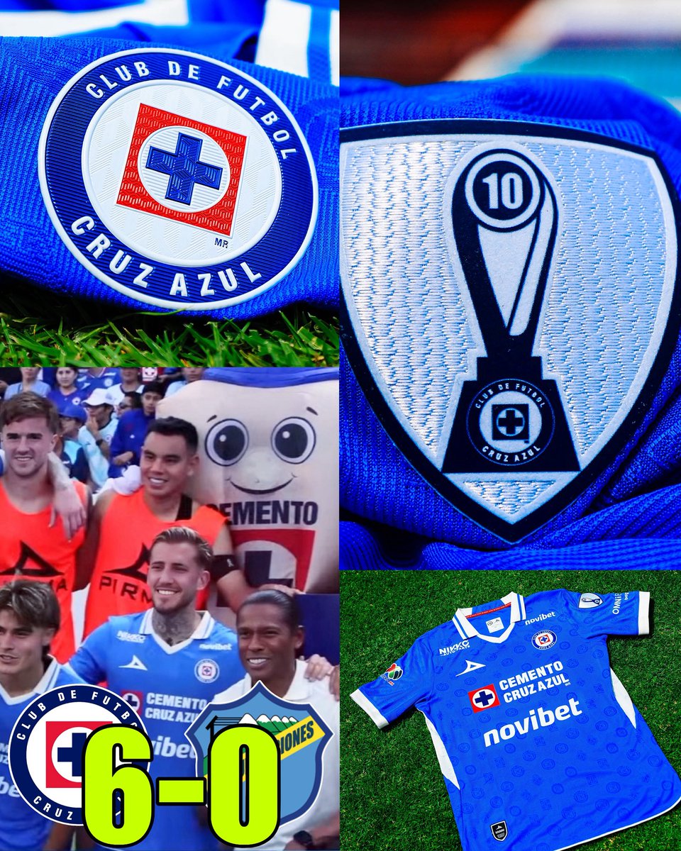 MundoFutbolMX2's tweet photo. 🏆 TREMENDO REGRESO DEL CAMPEÓN 😎

Cruz Azul goleó al Comunicaciones en la cancha del estadio Ciudad Cooperativa, en Hidalgo.

Las anotaciones fueron de:
Ebere 1’ y 3’
Carlos Rodríguez 6’
Espino 9’ (AG)
Luka Romero 26’ y 66’

Joel Huiqui declaró que van por 4 títulos en este año https://t.co/kLoviPTEsP