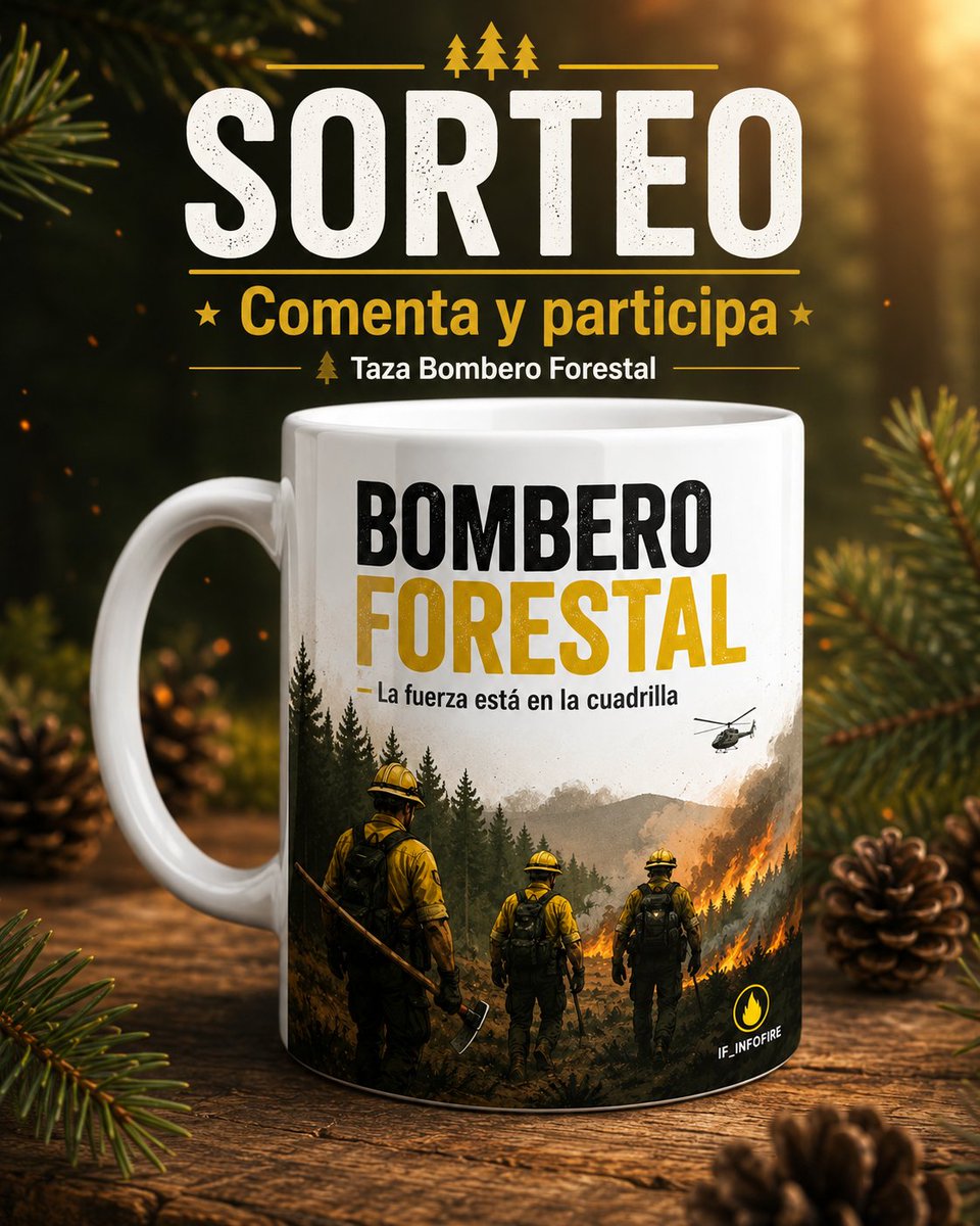 If_infofire's tweet photo. 🔥 SORTEO TAZA BOMBERO FORESTAL 🔥
Para participar, solo tienes que comentar la palabra:
☕ TAZA
El ganador se anunciará el lunes. 🍀
#Sorteo #BomberosForestales #BomberoForestal #IncendiosForestales #BrigadasForestales #IFInfofire https://t.co/CFbi9fFZy5