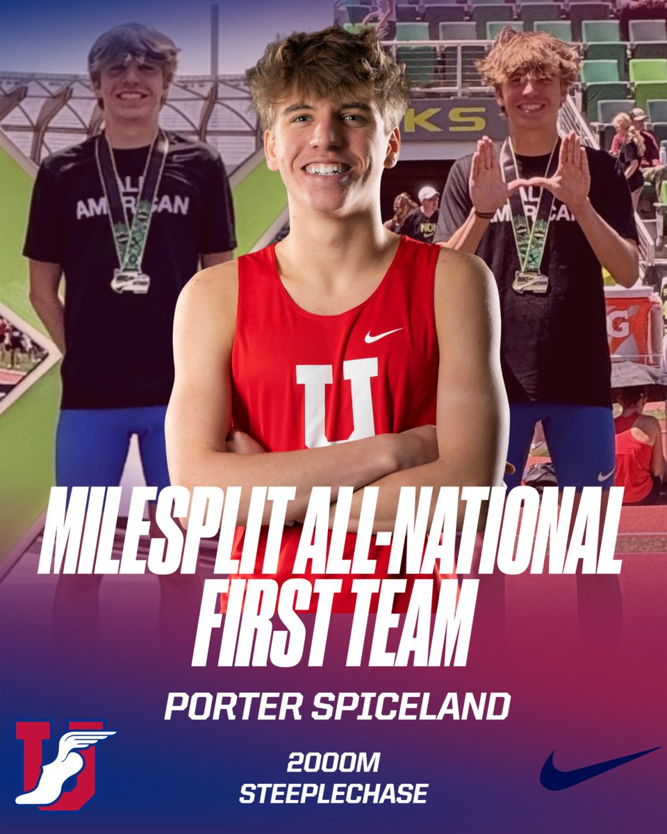 OwlBuzz's tweet photo. π Congrats to Porter Spiceland β26 on earning MileSplit All-National First Team honors in the 2000m Steeplechase after his record-setting performance at Nike Outdoor Nationals.
Porterβs future is bright as he prepares to continue his track & field career at Villanova.
#GoOwls https://t.co/6styvlO6UP
