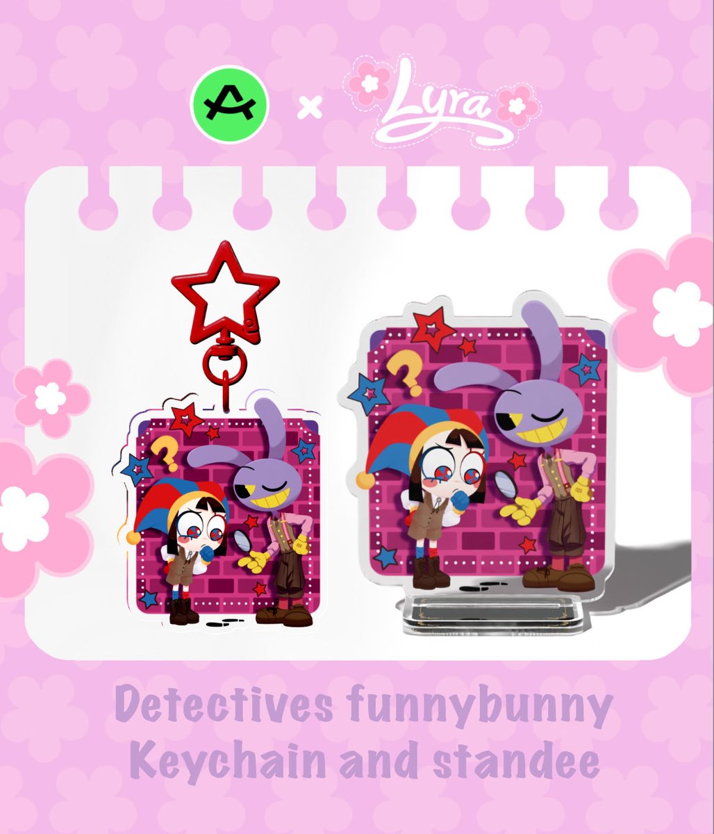 StarFirell1's tweet photo. New stuff at my ACCGOODS store now available! <33 

🌸 Detectives funnybunny acrylic standee and keychain 

🌸 Lovely bunny girls acrylic standee and keychain 

https://t.co/u6Mty9tYa1 

#tadc #funnybunny #tadcpomni #tadcjax https://t.co/OC76wGMViG