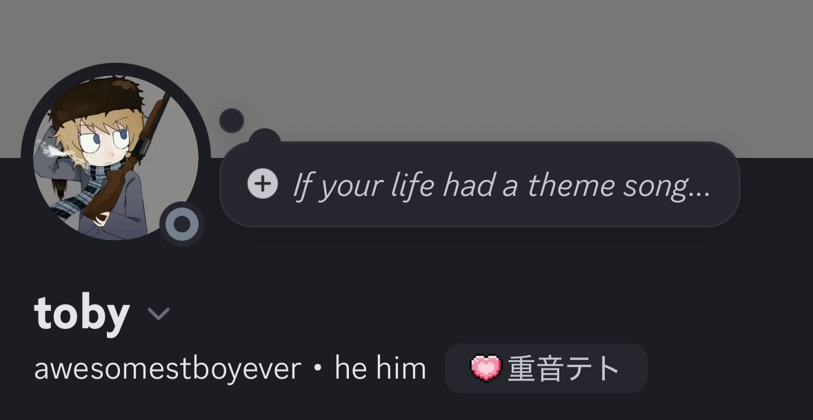tobymiao's tweet photo. friend me on discord 👀 pls 👀👀 i love to talk and make friends https://t.co/jHN98AnQrN