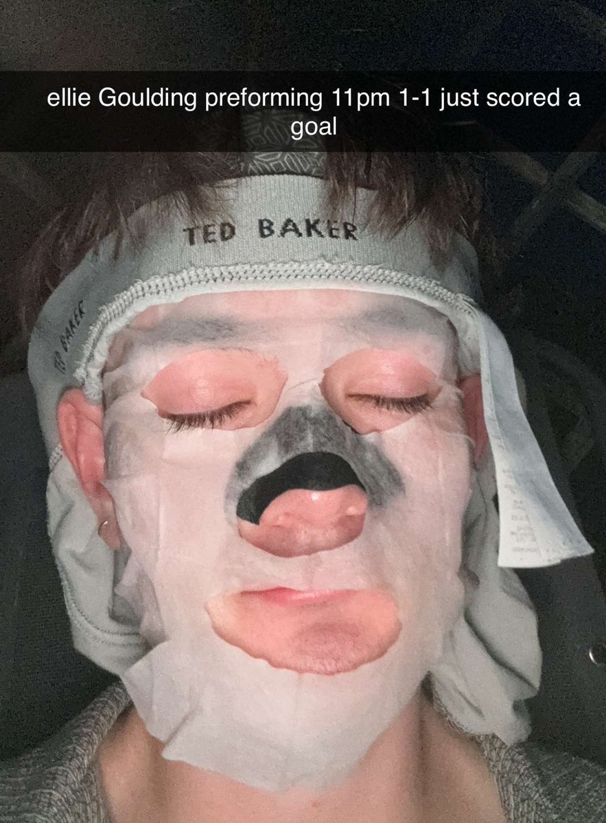 robertmcclean_'s tweet photo. @GouldingCrave @GouldingTour @elliegoulding Tuned in 10:50, England just won a goal, hear my neighbours cheering (I’m in Newcastle).

Here I am, face mask &amp; all.

11 &amp; match still playing, open twitter.

@elliegoulding already preformed?

This video seems disrespectful, was Ellie &amp; her team just as surprised as we were? https://t.co/9Tdg1eWW6R