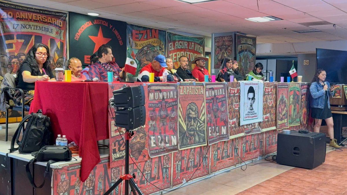 CNI_Mexico's tweet photo. PRONUNCIAMIENTO DE APERTURA, ENCUENTRO DE RESISTENCIAS Y REBELDÍAS CONTRA LA EXPLOTACIÓN, EL DESPOJO, LA REPRESIÓN Y EL DESPRECIO QUE IMPONE LA COPA MUNDIAL DE LA FIFA 2026 Y EL SISTEMA CAPITALISTA Y PATRIARCAL

https://t.co/BW5syia7SS https://t.co/RXadLSV1U2