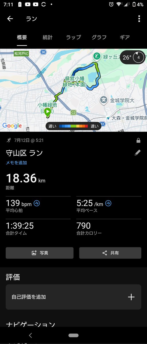 JesusRyu3's tweet photo. 【7月12日の体力作り】
ランニング18.3km

今朝も座学後、緑地公園で峠走を行いました。

本当はハーフマラソンと同じ距離になる６周を熟したかったのですが、門限の関係とキツさから５周で終了しました。

２日連続で余裕でハーフマラソンと同じ距離を熟せる様、頑張ります！

【月間通算168.2km】 https://t.co/IttnSBqEo2