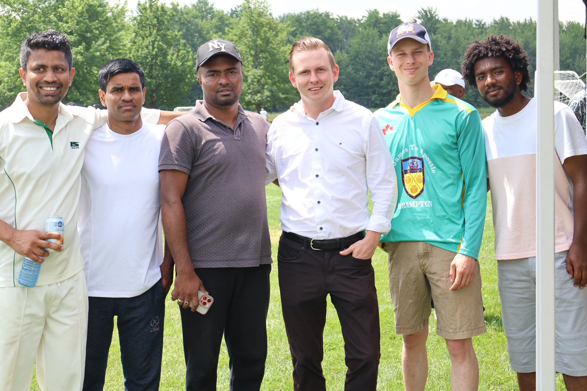 BramptonGraham's tweet photo. Wonderful joining the community and meeting the players at the annual Anglican Church Cricket Festival in Brampton.

It's great to see the game of cricket bring people together across our city and province! https://t.co/XxCXEKROZJ