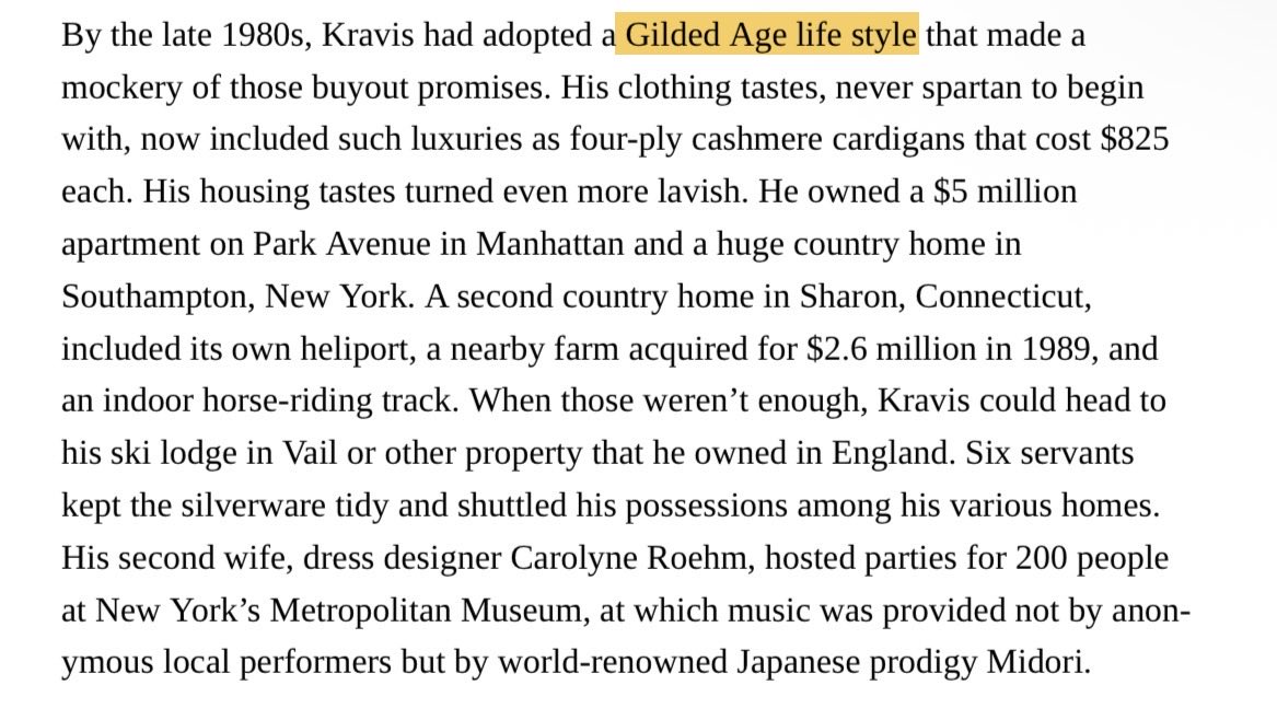 TheIcahnist's tweet photo. The Golden Age of Private Equity

Gilded Age Lifestyle of Henry Kravis: https://t.co/hqiRrbOxeI
