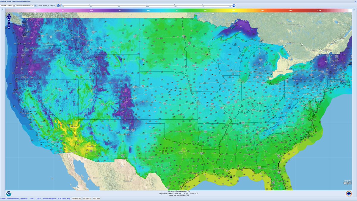 keepitsimpleeng's tweet photo. 👉 Predicted high, low temperatures, precipitation probability &amp; wind gusts...
 Sat, Jul 11, 2026 👩‍🏫 https://t.co/xY1LZJMjKn
