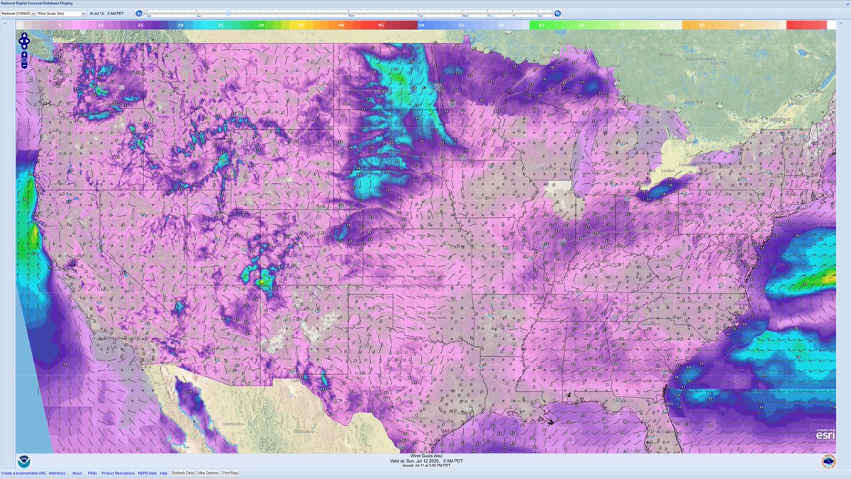 keepitsimpleeng's tweet photo. 👉 Predicted high, low temperatures, precipitation probability &amp; wind gusts...
 Sat, Jul 11, 2026 👩‍🏫 https://t.co/xY1LZJMjKn