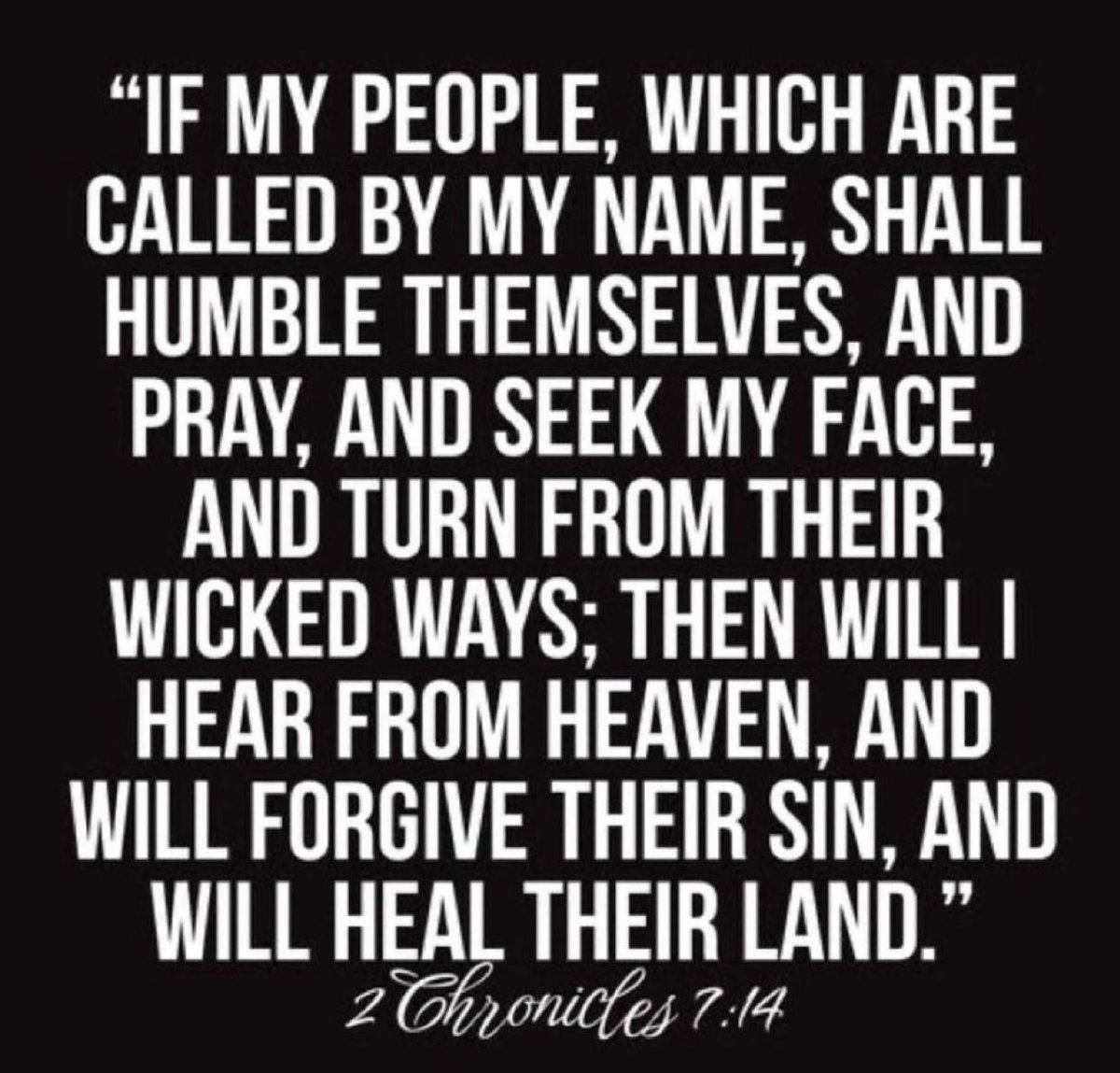 OperHealAmerica's tweet photo. What will it take for God to heal our land (select one)?🙏🇺🇸 

1. Humble ourselves 
2. Pray 
3. Seek His face 
4. Turn from our wicked ways 
5. All of the above https://t.co/MPWg6QxMpm