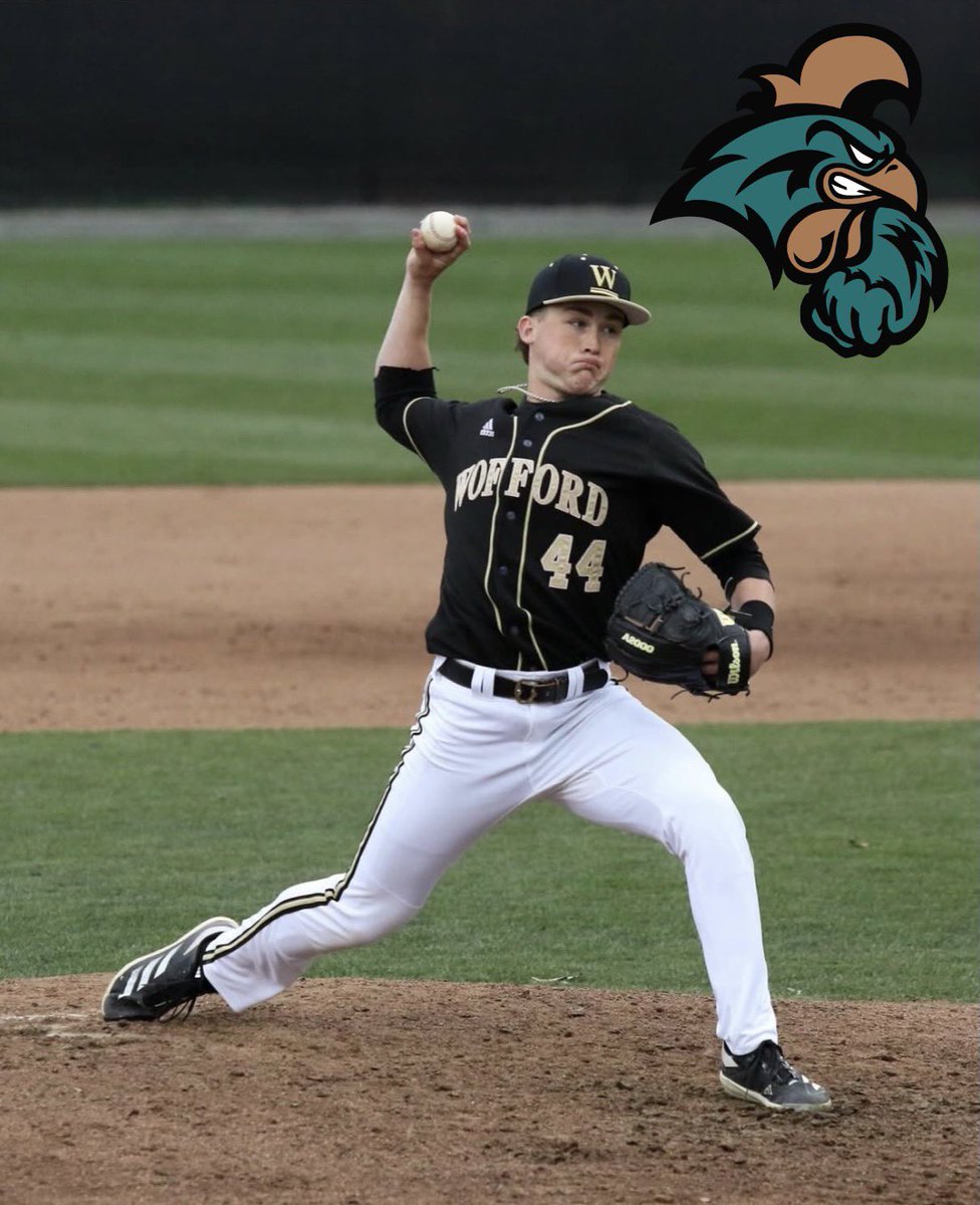 ChantsSzn's tweet photo. 🚨 NEW CHANT ALERT! 🚨

Wofford transfer pitcher Cullen Condon has committed to Coastal Carolina! 

Condon started 13 games for Wofford this season and had a 7-2 record and 2.92 ERA, along with 58 Ks.

A massive pickup, one who will likely be a weekend starter for Coastal. https://t.co/Mz4ycMUTHG