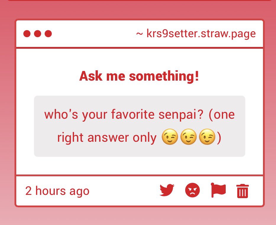 krs9setter's tweet photo. Oh um I really don’t have a favourite i appreciate all my senpais 

https://t.co/u6nbZypzep https://t.co/qvn9bSjSUo