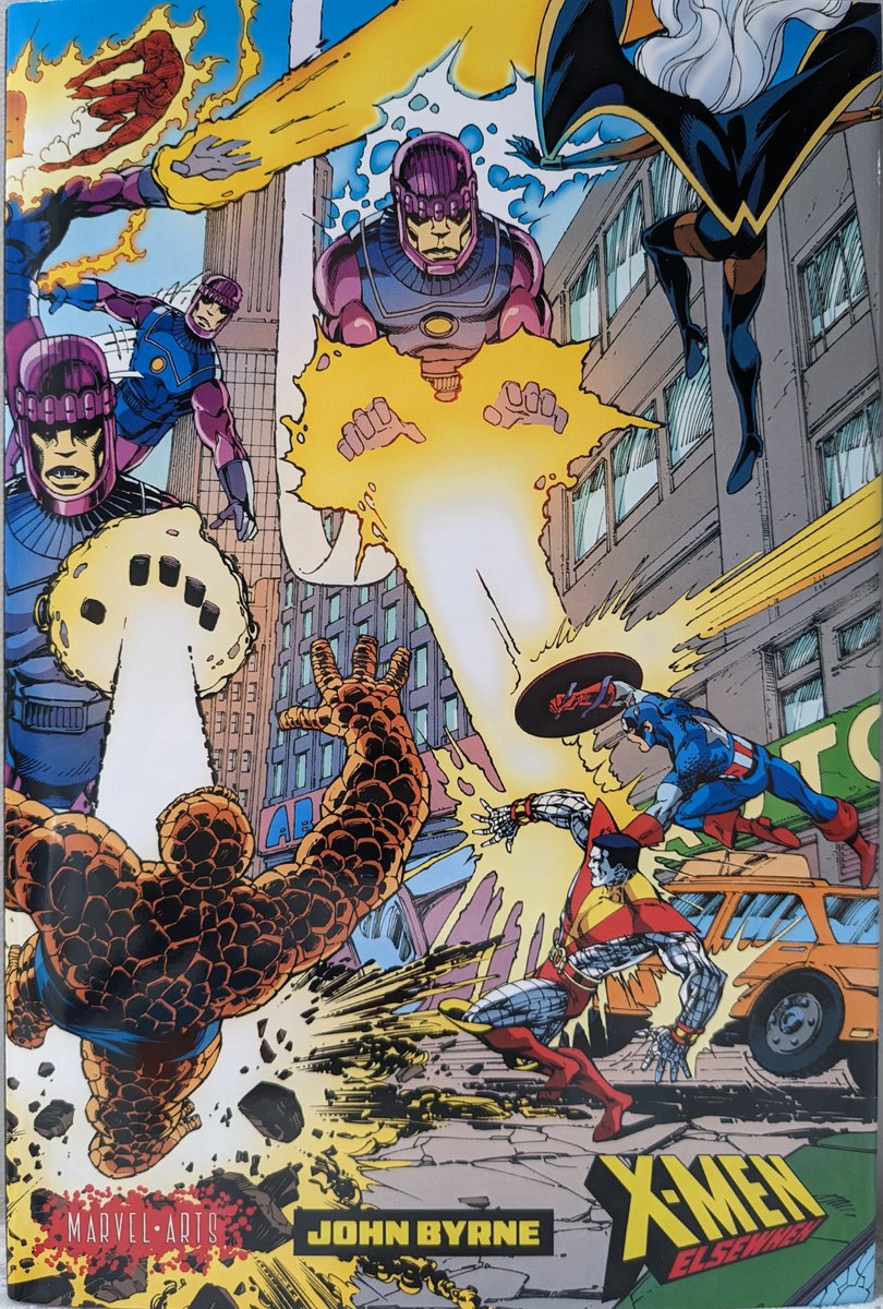 RoanokeConvoy's tweet photo. Now on the nightstand and on deck to be enjoyed: X-Men Elsewhen by John Byrne.  Really looking forward to this, and got lucky with a Midtown Comics preorder for it. Limited edition of 400, signed by Byrne. Can't wait to dive in. https://t.co/vtE3kgS78m