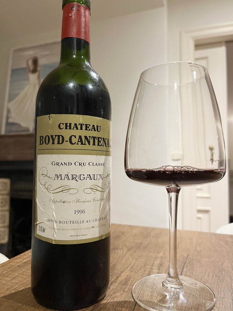 A perfect way to end a wonderful day. A 1996 Château Boyd-Cantenac