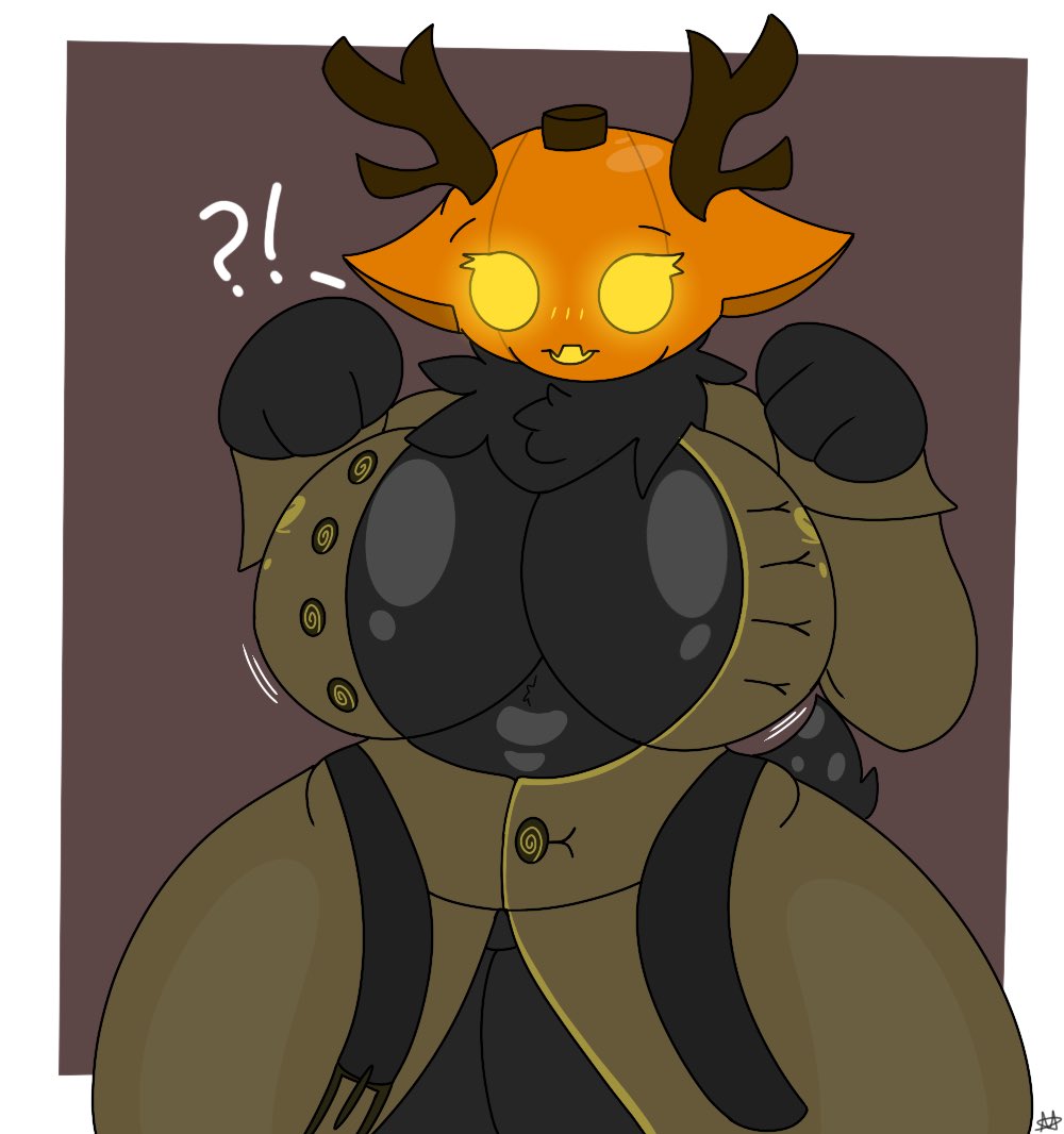 PopaJed's tweet photo. [OC] Alright, who casted thicc woman spell on my Pumpkdeer?

Oh right i did. https://t.co/t8NtRqebBJ