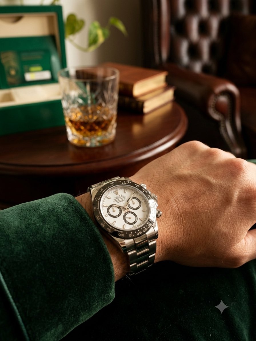 rolex_sapporo's tweet photo. 「至福のひととき。」
イメージをAIに託して一枚の写真として表現。
お気に入りの時計と過ごす、何気ない時間。
それこそが、私にとっての「至福のひととき」です。
#ロレックス 
#AIアート https://t.co/X4zJOYrBcm