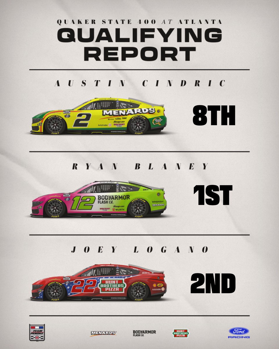 Team_Penske's tweet photo. A Team Penske front row for tomorrow. https://t.co/H4dUDxSBm4