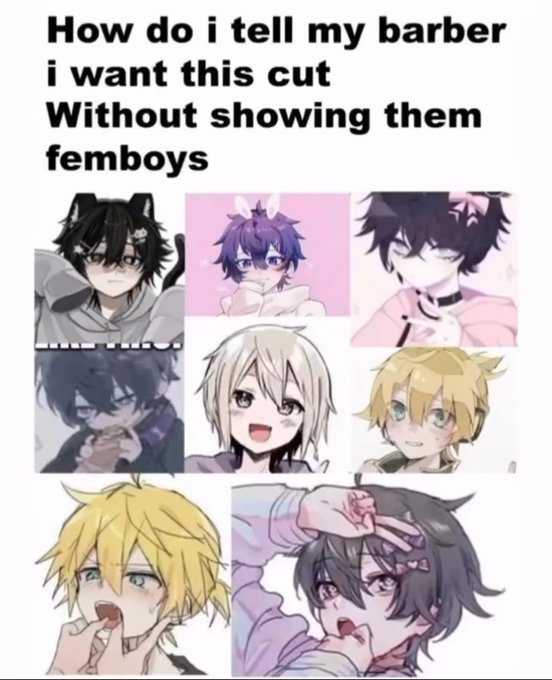 brisingrbdsm's tweet photo. Femboylar ve saç stilleri :) https://t.co/RenJV5TzWr