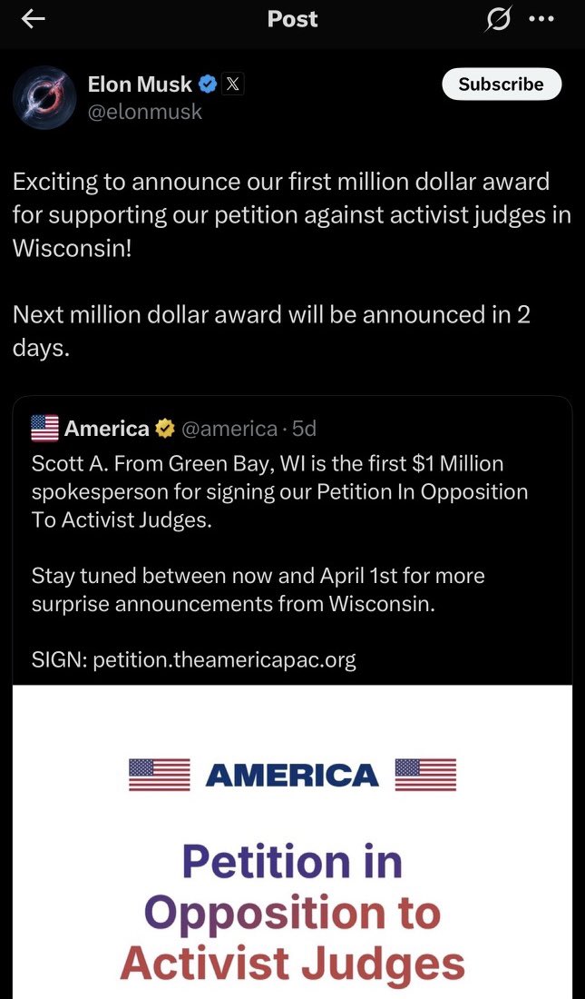 Zee13S's tweet photo. @Desgg94 @WhiteHouse This is my case &amp; point to why both need to go.
So people like @elonmusk can’t buy popular votes to flip electoral college votes to sway elections.
Any vote should be the voice of the people not some entity that can be manipulated. https://t.co/fm9VaUcom0