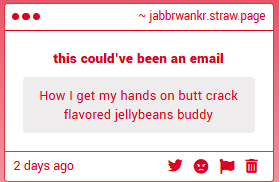 JABBRWONGR's tweet photo. put a jelly bean in ur butt crack #shrimple https://t.co/t9RMPKiDZm