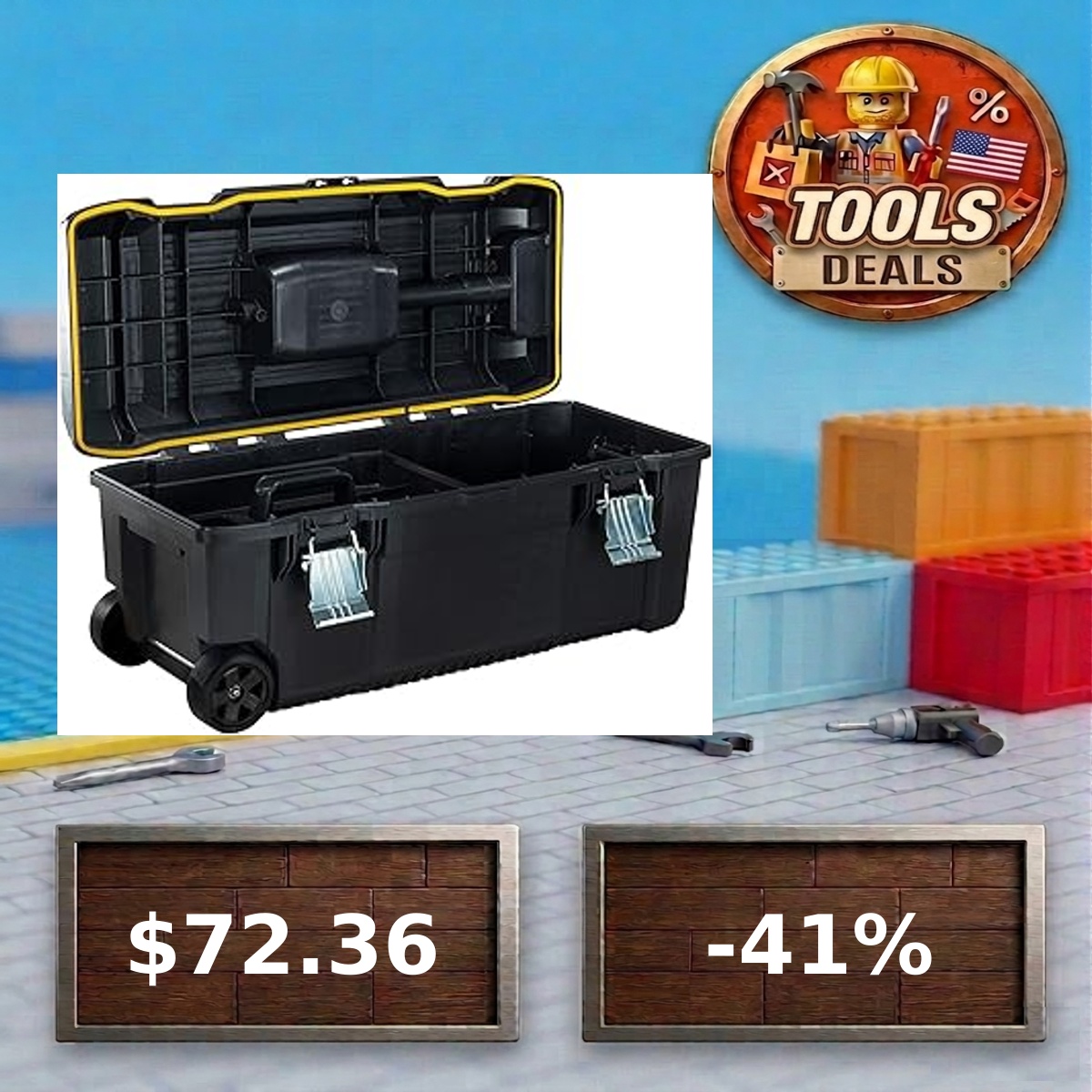 ToolsDealsUS's tweet photo. 🖤 STANLEY STANLEY FMST1-75761 28-Inch Fatmax Toolbo...

💰 Price: 72.36$ (Base: 123.68$)
📉 Real Discount: -41.5% | Factory Low! 🛠️
🎯 Sniper: 98/100

🛒 Grab the deal: https://t.co/yyvTDTrdhN
 #tools #diy #amazondeals #Shorts #Ad https://t.co/Ko6oR8iT4W