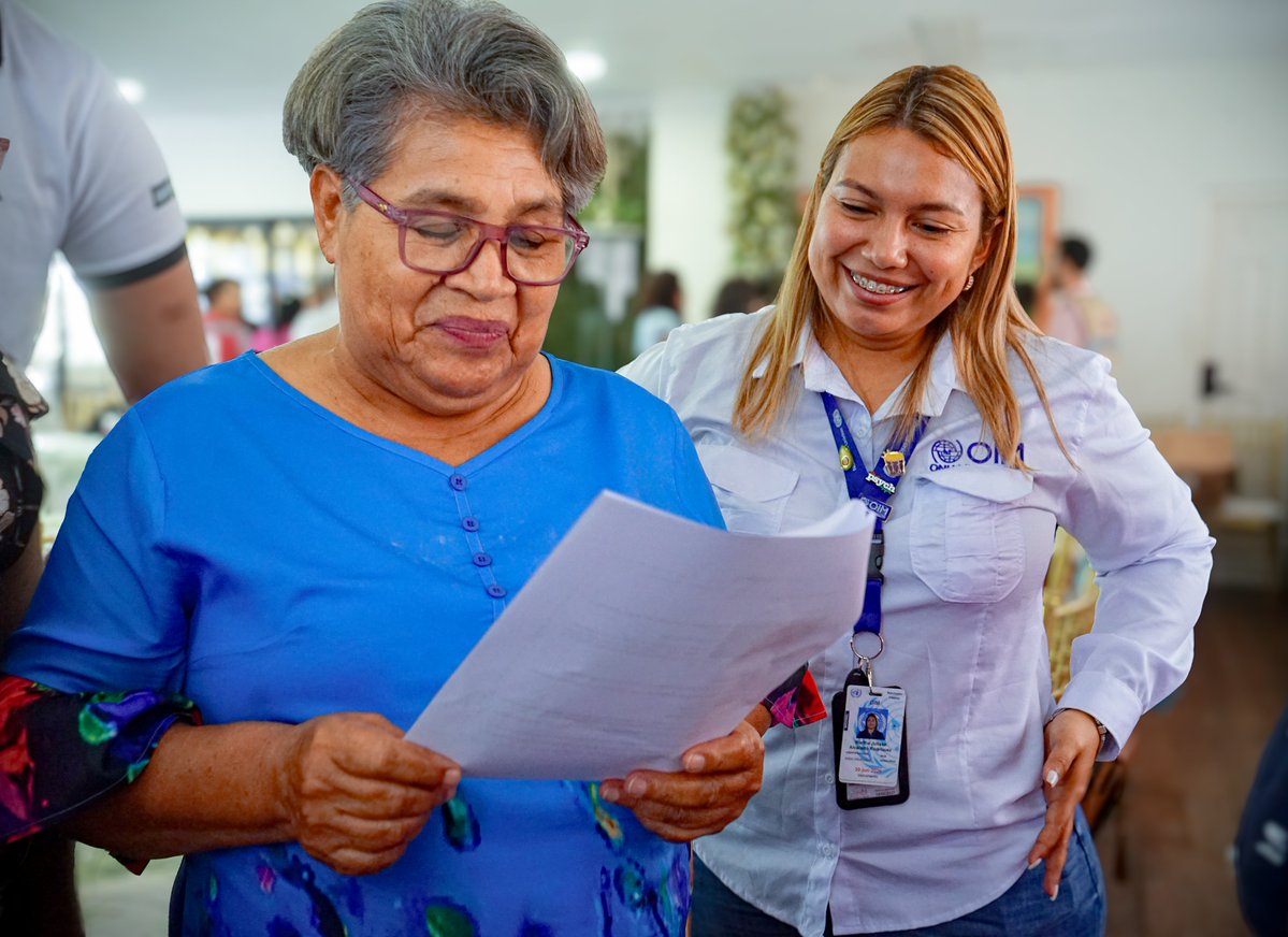 OIMhonduras's tweet photo. A través de jornadas de apoyo psicosocial desarrolladas durante más de dos meses, más de 560 personas que han sido desplazadas por las lluvias en San Pedro Sula adquirieron herramientas para el autocuidado, el bienestar emocional y la resiliencia. https://t.co/UQVVxp3ETo