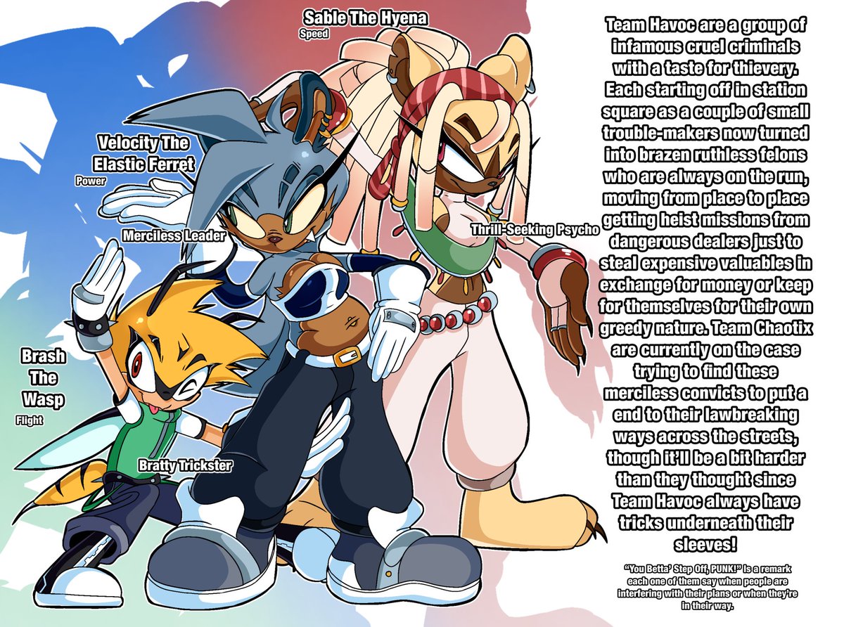 Peppericha's tweet photo. BIO FOR TEAM HAVOC !!!! 

I love these crazy guys…… 

#sonicoc https://t.co/0yXzU4N2VV