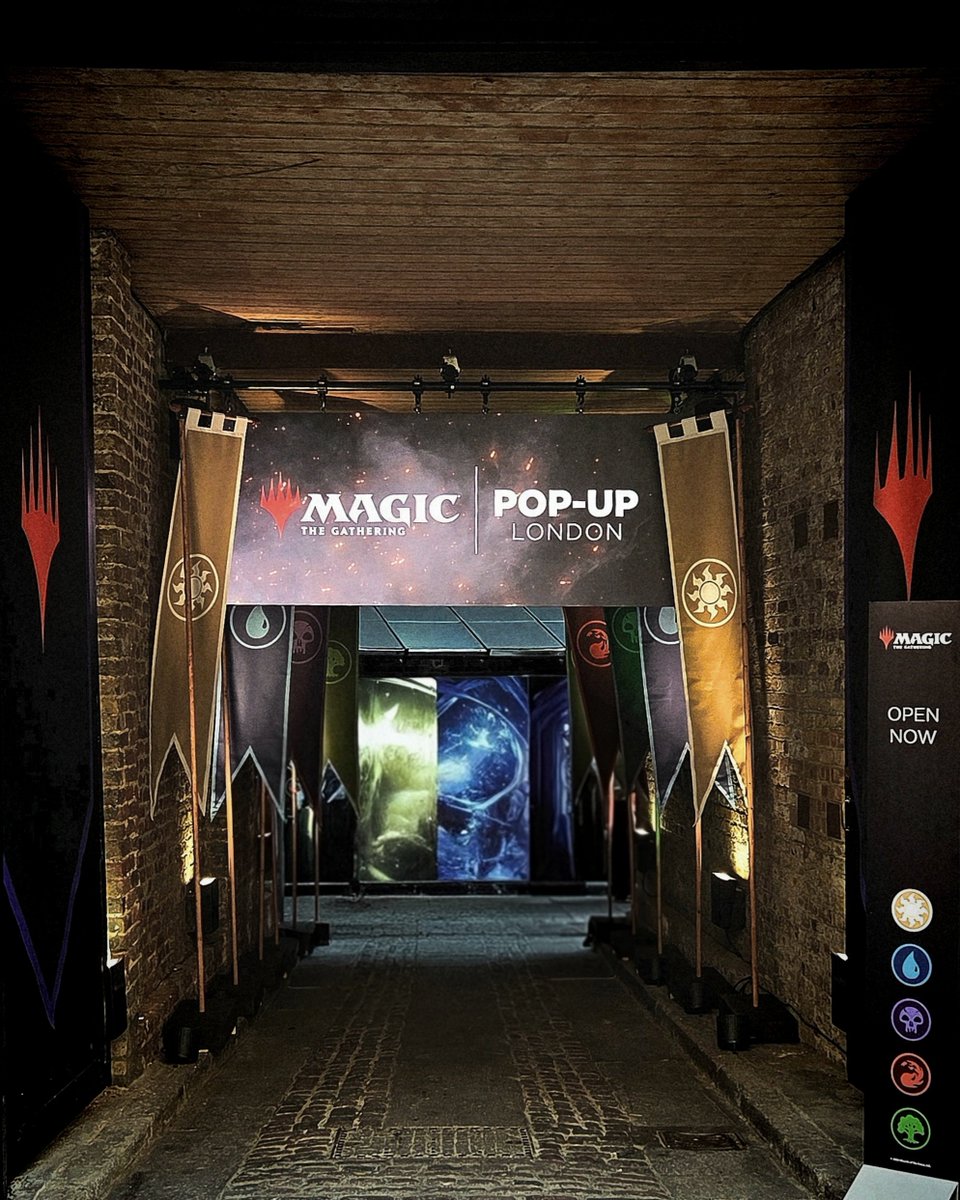 BagginsTV's tweet photo. Thanks to @wizards_magic for whisking us away to the VIP Launch Night for the #MTGPopup in London. I lost on every claw machine and stayed up till 3am playing Commander with some awesome people

This first-ever 2 storey, shop and play popup is at Unit X, Seven Dials for this weekend only, and whether you're interested in playing new opponents, shopping for the latest sets and even previous, iconic ones too, or just want to immerse yourself in the @Wizards_MagicEU experience, you won't be disappointed 🤩

(Pro tip: there's already daily queues, so grab your fast-track QR code at https://t.co/gMgyWVtEOM)