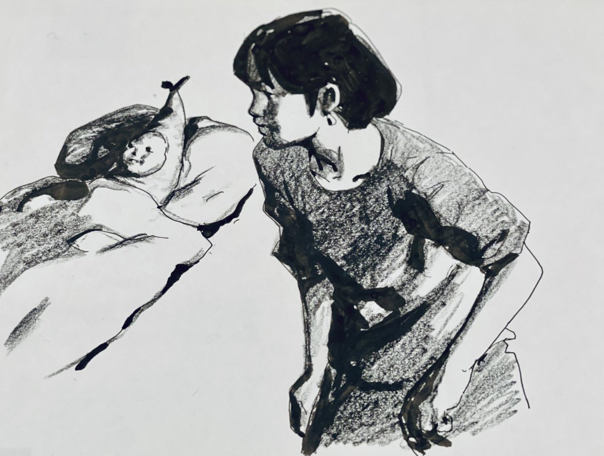 syoupchan's tweet photo. 武蔵野美術大学美術館にてアニメーション作家、黒坂圭太氏の教授退任記念展、鑑賞
ダークでシュールな独自の世界観…
カルト的な人気を誇る長編アニメーション映画《緑子／MIDORI-KO》のドローイングや撮影素材なども展示されていた https://t.co/6RqCgTgPsV