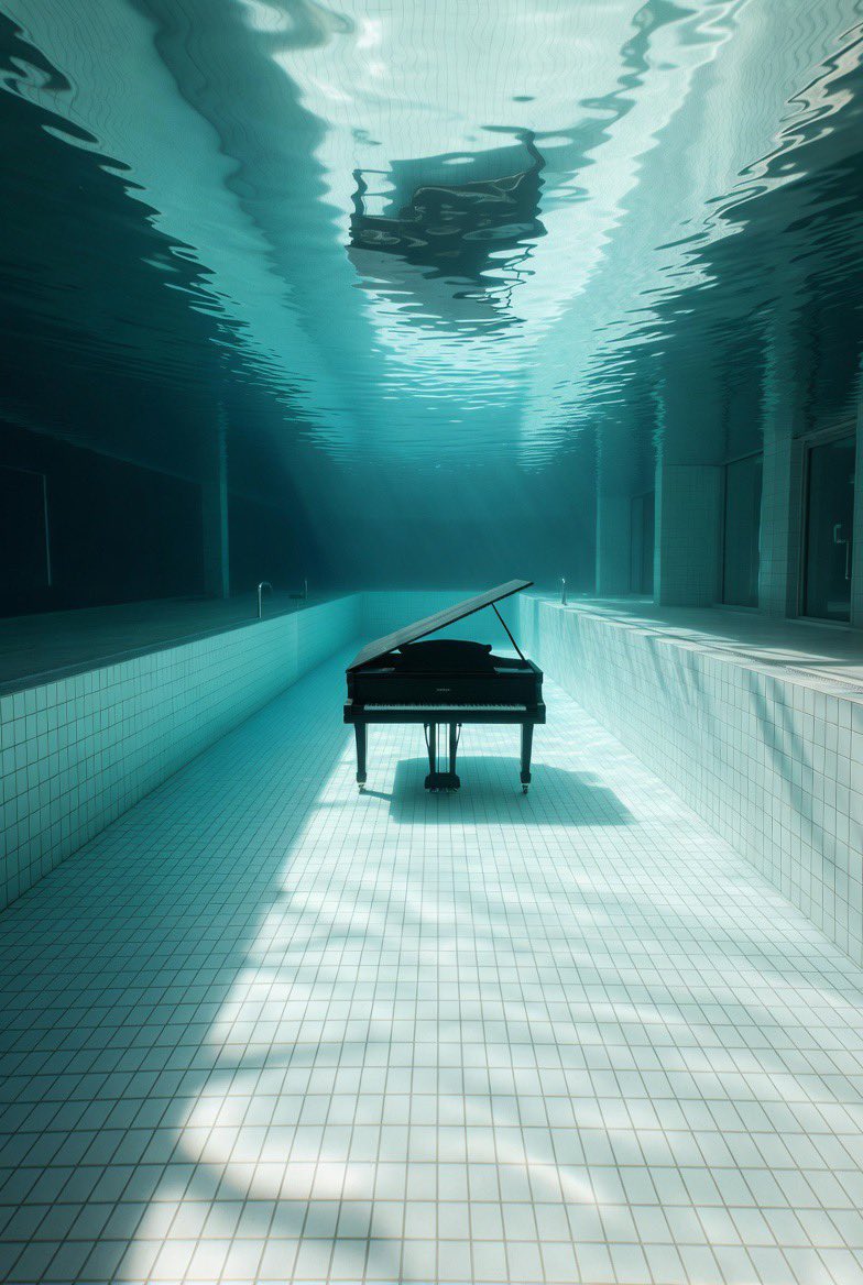 GIGATOPE's tweet photo. Antares says hold your breath if the music begins. #ANTARES #PoolRoom #LiminalSpace https://t.co/Izv9UMR9xj