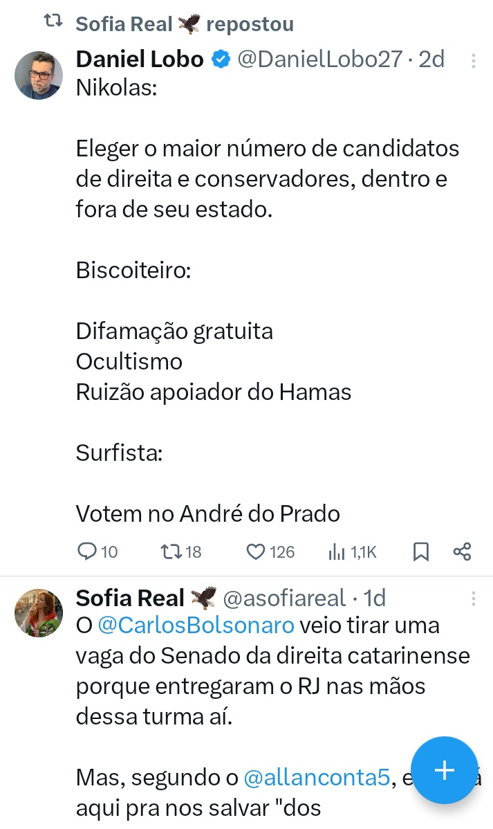AzevedoKelvia's tweet photo. NUNCA falha⬇️
A turma do Nilolas está bem empenhada em ferrar Flávio e o bolsonarismo, até no estado mais conservador.
Enumere os candidatos dele.  Não falha um.⬇️ https://t.co/RQC4c5v5Ze
