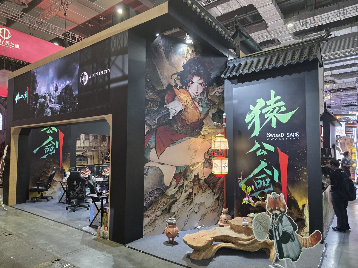 4DivinityGames's tweet photo. 4Divinity is going BIG in Bilibili World now happening in Shanghai till the 12th of July.
Visit our booths featuring <Guns of Eschaton>  <Sword Sage Awakening>  <JingYiWei> for exclusive hands-on gameplay experience and Merchandise! https://t.co/xSsWO7hhem