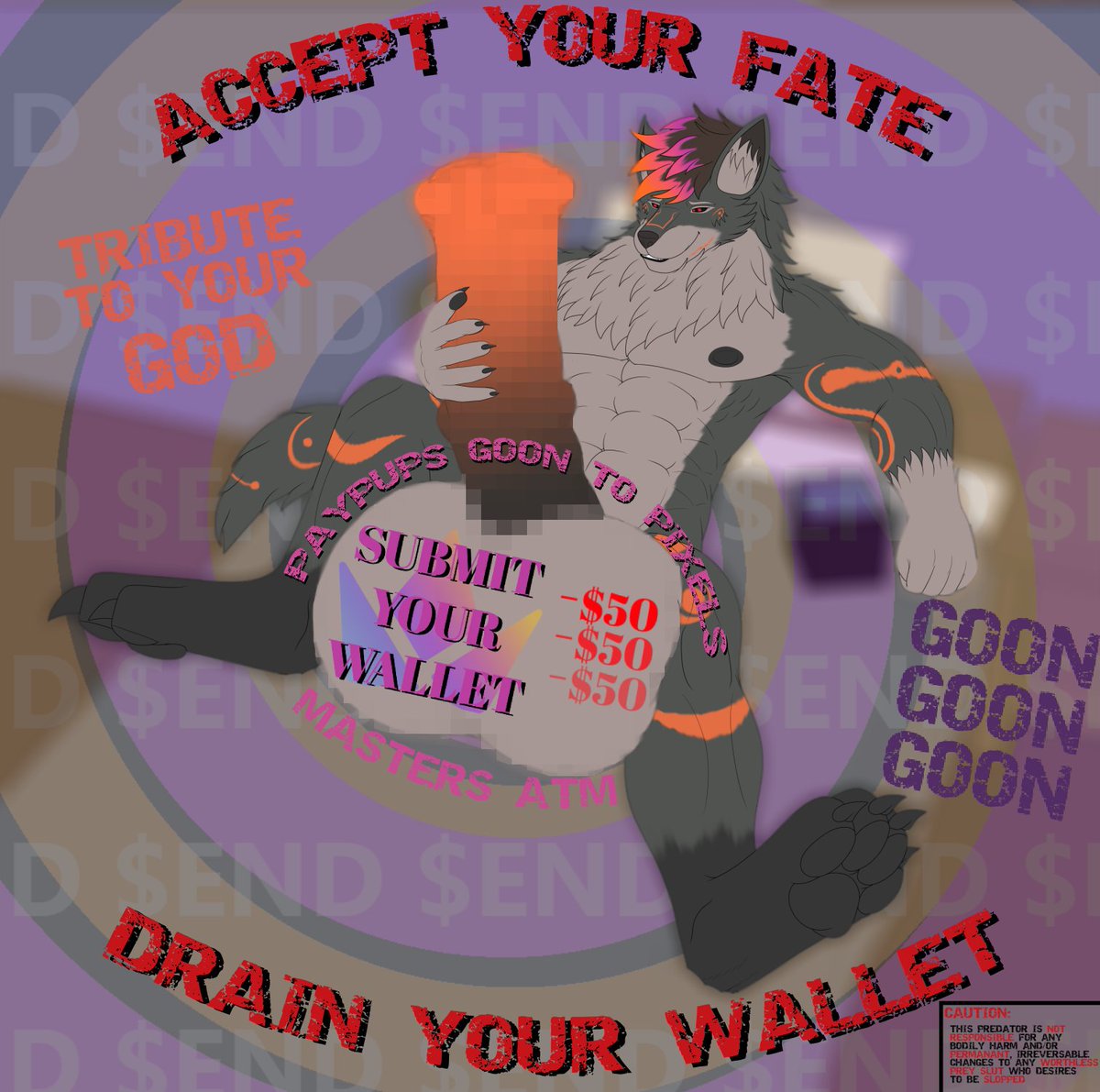 asmodegan's tweet photo. Listen up BITCH~

You can either tribute $50 to me right now and forever...

OR become the next PERMA dick slop and ill drain your accounts ENTIRELY~

What do you choose?~

https://t.co/CXQM753bEH

#furryfindom #cockvore #vore #perma #permavore #furry #2dfd https://t.co/8v5q1etP7N