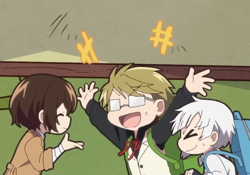 matchlessdoppo's tweet photo. Please do not separate them anymore, the og trio, asgr please we need them back in the manga https://t.co/V0sOT8dw9W