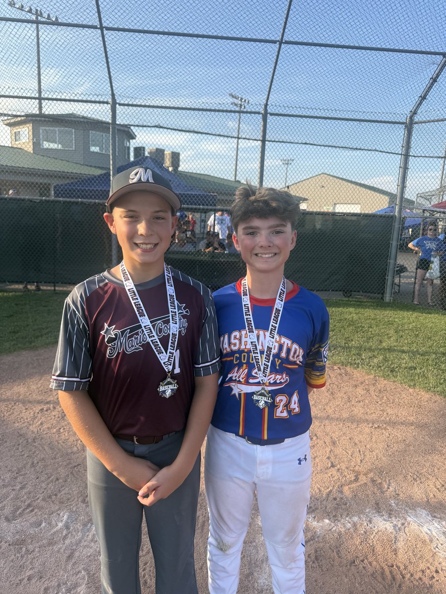 KYDist5LL's tweet photo. Max Thomas from Marion Co and Nicholas Holmes from Washington were named Most Valuable Players from their teams. Marion Co beat Washington Co 5-3. https://t.co/2UfyKWgGlE